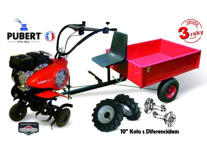 PUBERT - AKČNÍ SET VARIO 65B C3 + kola s diferenciálem 10" s vozíkem VARES HV 220L