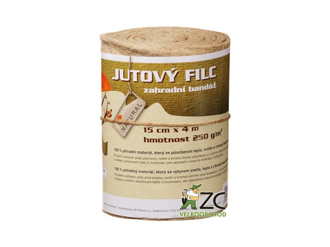 JUTOVÝ FILC 0.15 cm x 4 m - zahradní bandáž