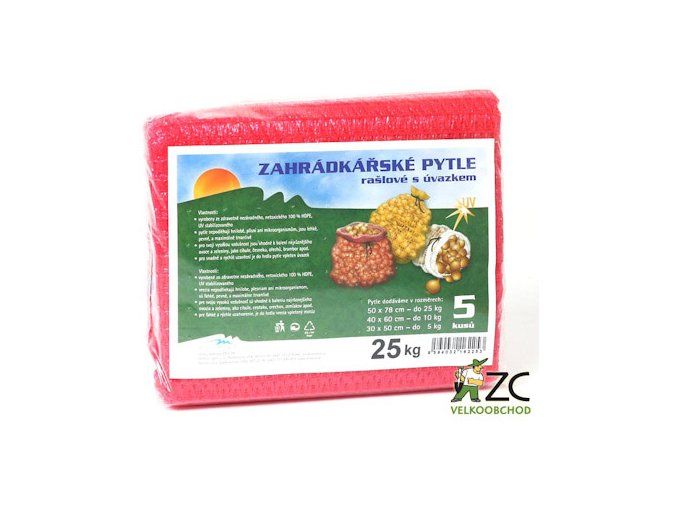 RAŠLOVÉ PYTLE S ÚVAZKEM 25 kg