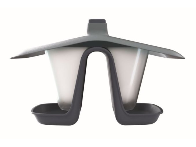 Krmítko pro ptáky BIRDYFEED DOUBLE antracit 28 cm