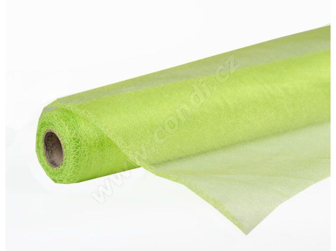STUHA Organza SNOW 12 cm x 9,1 m sv. zelená
