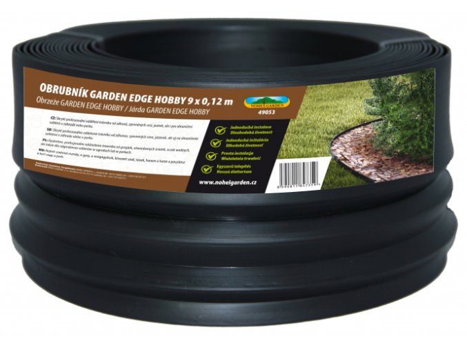 Obrubnik GARDEN EDGE skrytá černá 9 x 0,12m d 2 mm