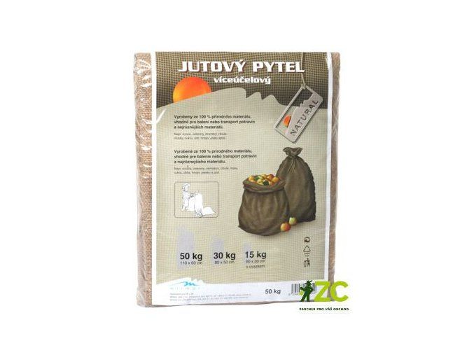 Jutový pytel 30 kg (50x80 cm)