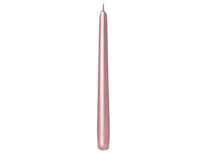 Svíčka kónická Emocio Classic 22 x 240 mm - metal rosegold