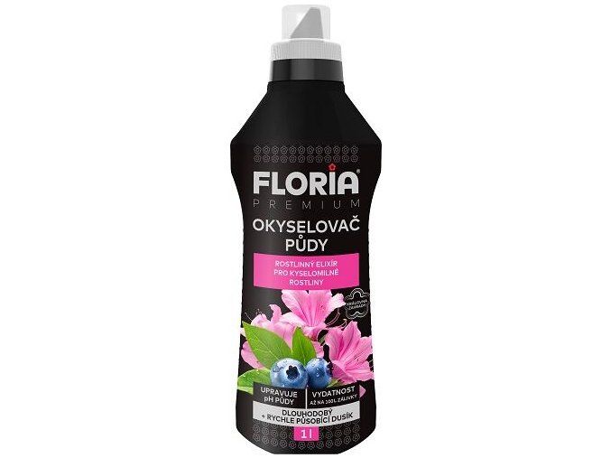 Floria Premium okyselovač a kapalné hnojivo pro kyselomilné rostliny 1 l