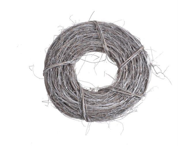 venec prirodni z barveneho prouti 25 cm