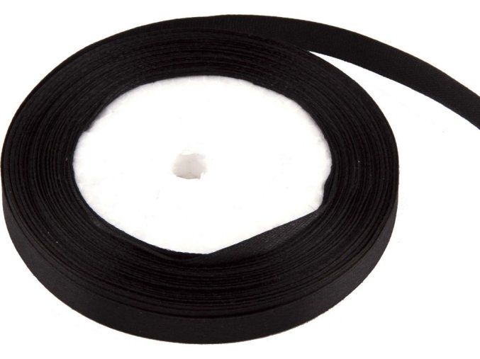 tuha satenova 1 cm x 23 m cerna