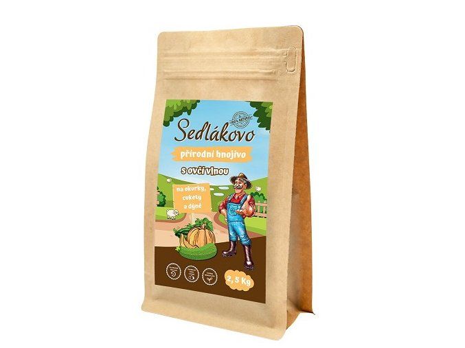 sedlakovo hnojivo s ovci vlnou na okurky cukety a dyne 2 5 kg