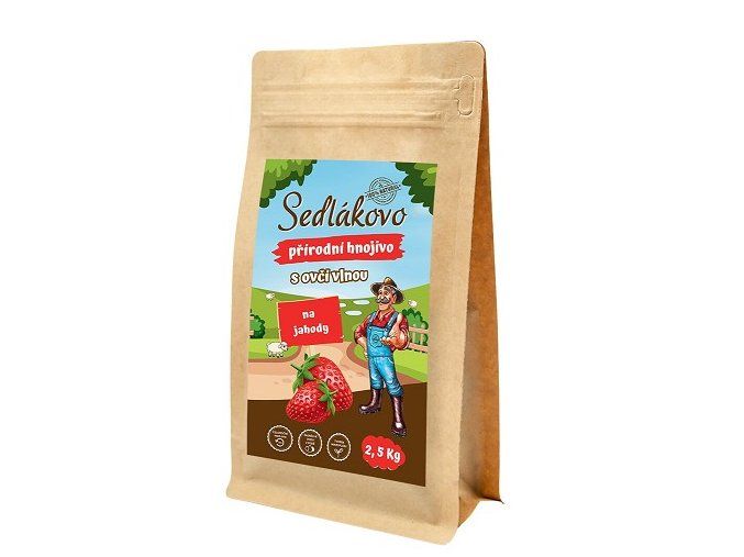 sedlakovo hnojivo s ovci vlnou na jahody 2 5 kg