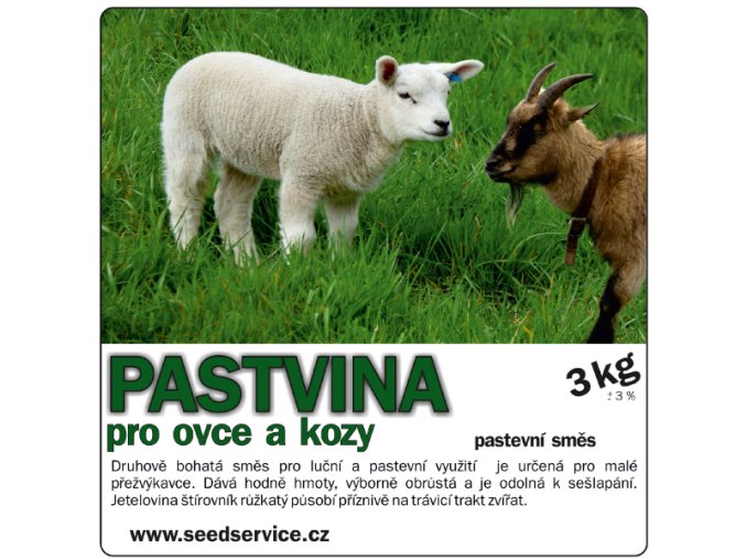 travni smes pastvina pro ovce a kozy