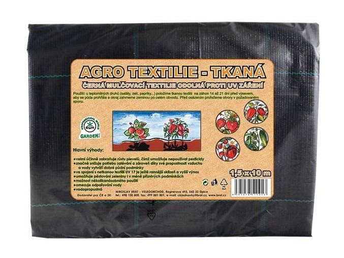 AGRO textilie tkaná černá mulčovací
