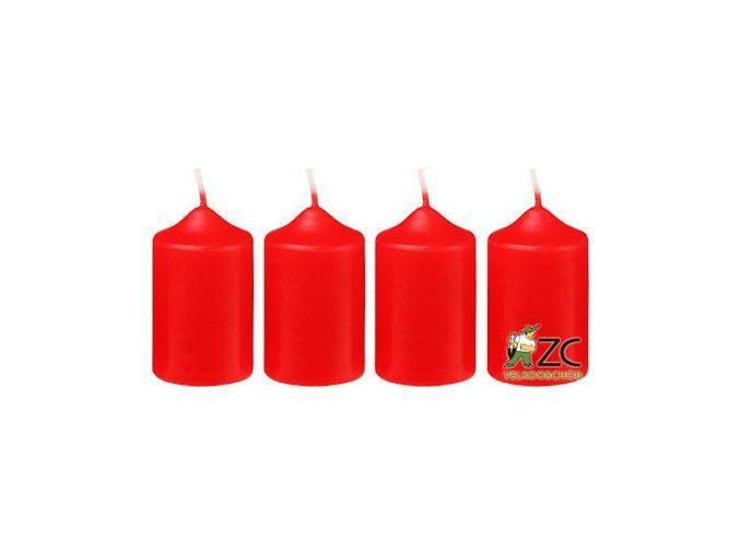 Bony adventní svíčka červená, 4 ks