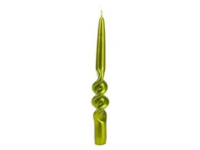 Svíčka Spirála 22 x 230 - Metal oliva