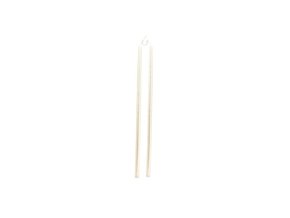 Svíčka květinová hladká 2 ks 12 x 300 mm - Perla bílá