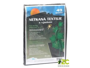 Netkaná textilie s výsekem černá na okurky