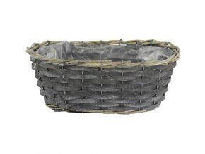 Obal oválný šedý 30cm