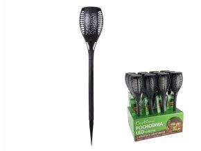 Louč solární LED efekt plamene plastová 49-58cm