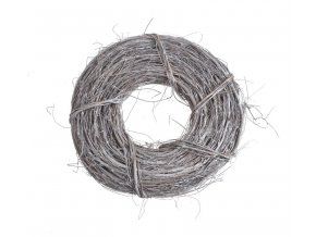 venec prirodni z barveneho prouti 25 cm