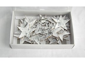 dekorace hvezda brezova kura 6 5 cm belena