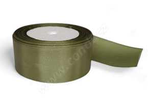 Stuha saténová 4 cm x 23 m 55 topolově zelená 2