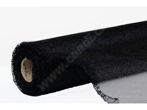 stuha organza snow 12 cm x 9 1 m cerna