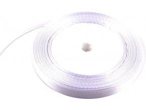 stuha satenova 1 cm x 23 m bila