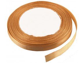 stuha satenova 1 cm x 23 m okrova