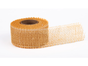 Stuha jutová jemná 5cm x 5m KRÉMOVÁ
