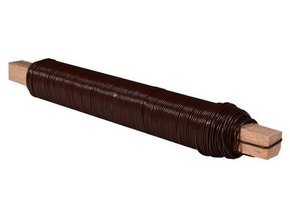 Vázací drátek - 0,65 mm, 0,1 kg, hnědý