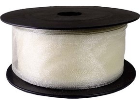 Stuha Organza snow 4 cm x 9,15 m - šampaň