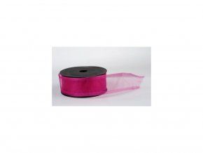 Stuha Organza 4 cm x 10 m - cyklámen