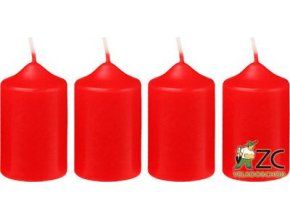 Bony adventní svíčka červená, 4 ks