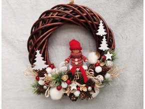 Adventní věnec na dveře - 1