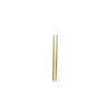Svíčka květinová hladká 2 ks 12 x 300 mm - zlatá