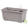 PLASTIA - SIESTA LUX - Truhlík samozavlažovací Taupe 40 cm