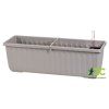 PLASTIA - SIESTA LUX - Truhlík samozavlažovací Taupe 60 cm