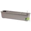 PLASTIA - SIESTA LUX - Truhlík samozavlažovací Taupe 80 cm