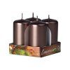 svicka valec 4 ks 40 x 75 mm metal hneda