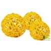 dekorace prizdoba lata ball 4 cm zluty