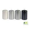 svicka adventni valec 60x100 mm metalicka mix cerna 4ks