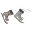dekorace zaves brusle s kozesinou 15 cm 1 par