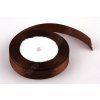 stuha satenova 2cm x 23m hneda