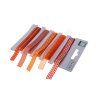Oranžový set textilních stuh 1,1cm x 2m 5ks