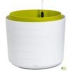 PLASTIA - BERBERIS - Květináč samozavlažovací velkoobjemový - bílá + zelená