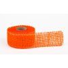 Stuha jutová jemná 5cm x 5m SV. ORANŽOVÁ