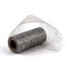 Stuha Fibre třpyt 10 cm x 4.6 m - stříbrná