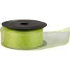 stuha organza snow 4 cm x 9 15 m sv zelena